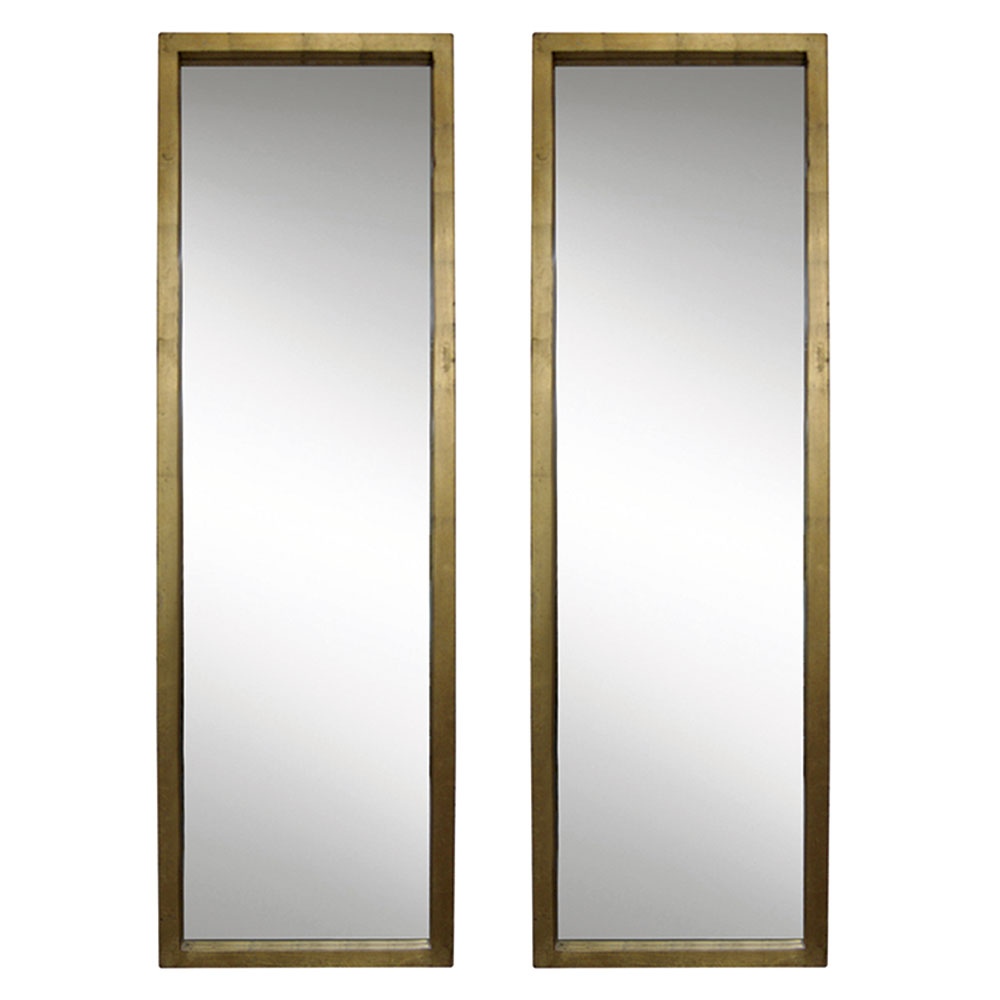 ESPEJO LINE GRANDE ORO SET 2