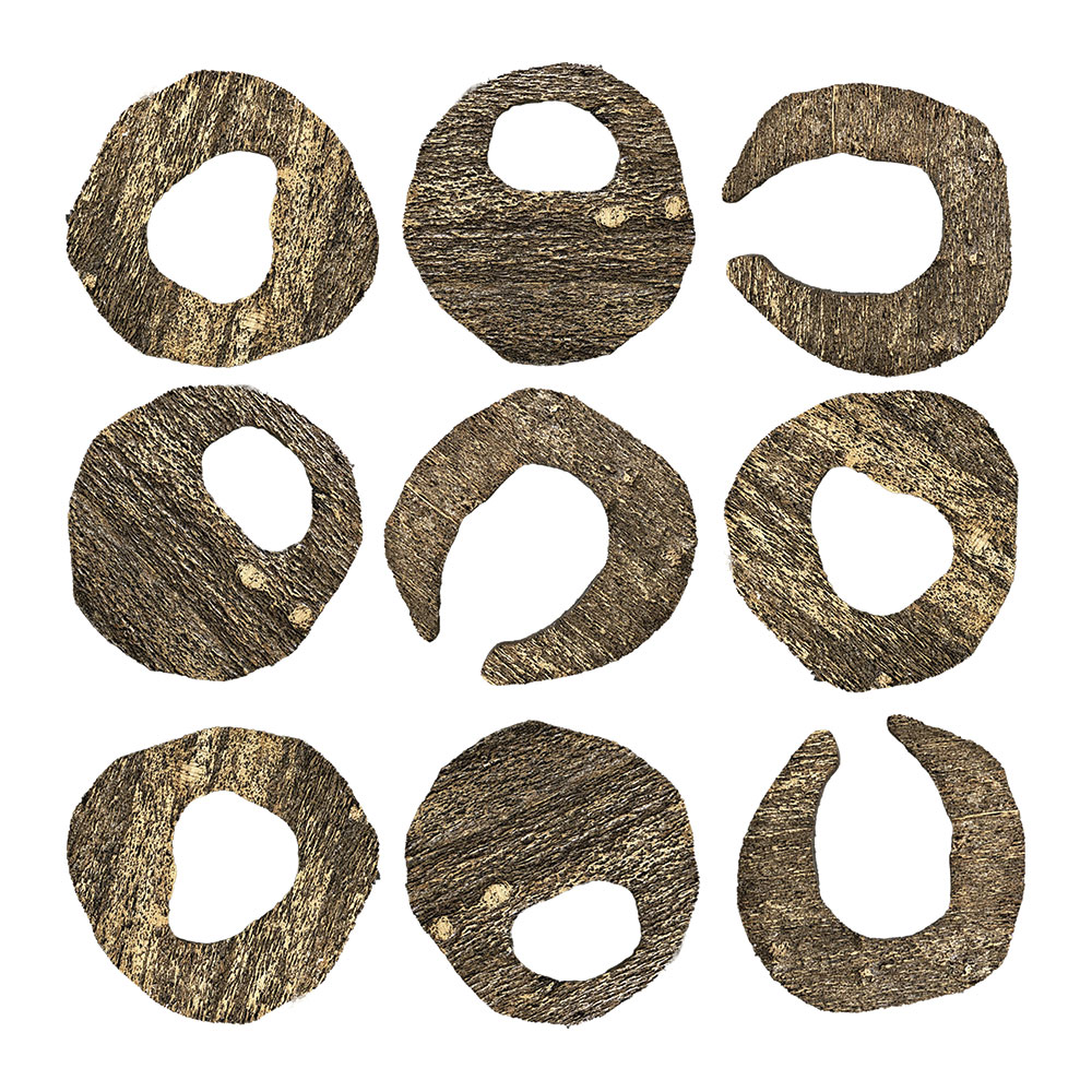 ARTE OBJETO SET 9 CHOPPED CIRCLES